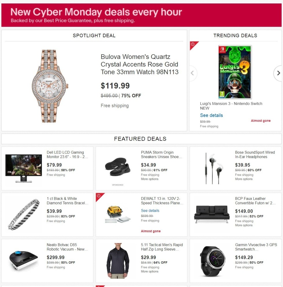 Ebay Cyber Monday